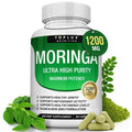 Toplux Moringa Capsules 1200mg – Pure Moringa Powder for Immune, Gut Health & Detox – 90 Capsules