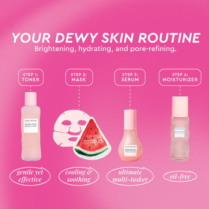 Glow Recipe Watermelon Glow Dewy Skin Routine