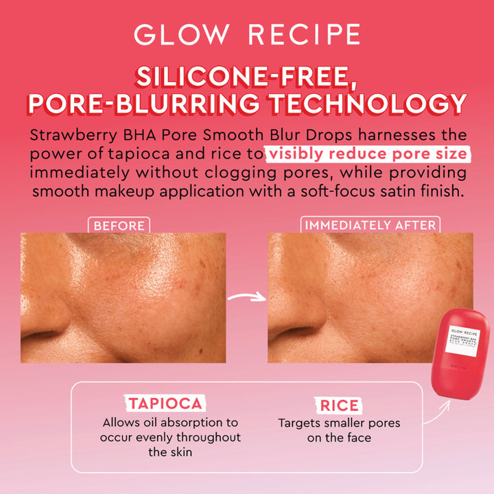 Glow Recipe Strawberry BHA Pore-Smooth Blur Drops 30ml