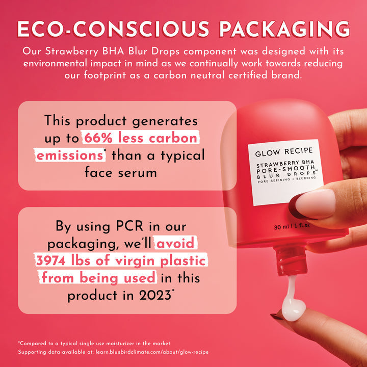 Glow Recipe Strawberry BHA Pore-Smooth Blur Drops 30ml