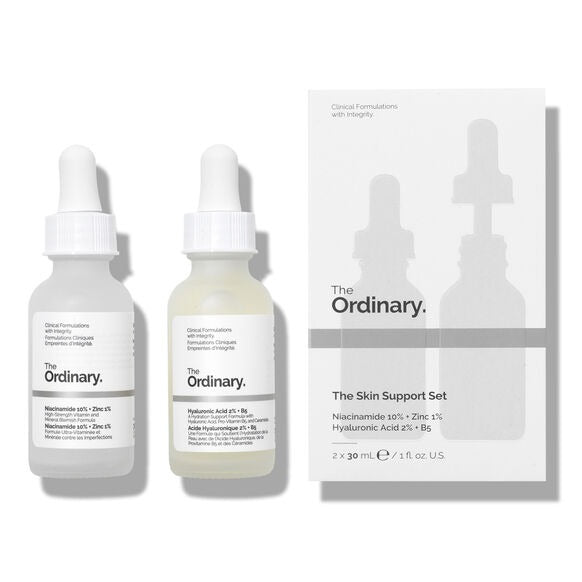 The Ordinary The Skin Support Set | Daily Hydration & Barrier Repair Skincare Kit