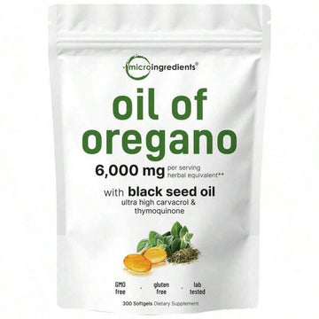 Top Grade Oregano & Black Seed Oil Blend – 150 or 300 Softgels