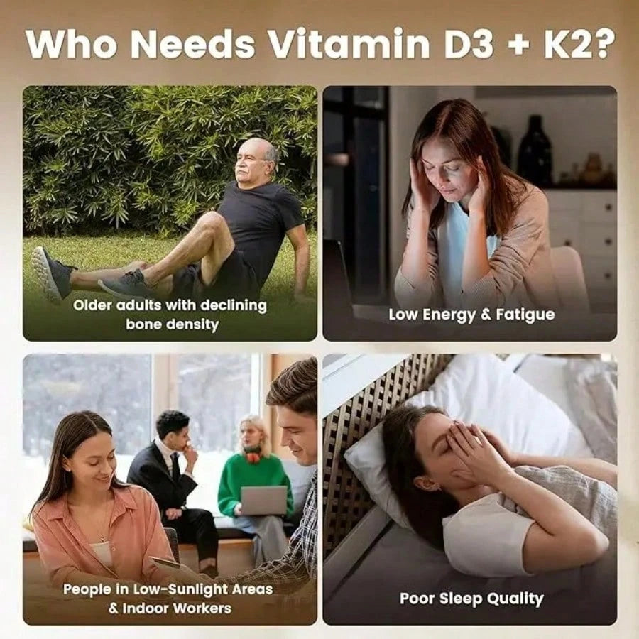 VEV Vitamin D3 K2 10000 , 300 Virgin Coconut Oil Softgels, 2 In 1 Vitamins Supplement D & K, Dietary Supplemental Pack, Free Shipping, Daily Health Care, For Women