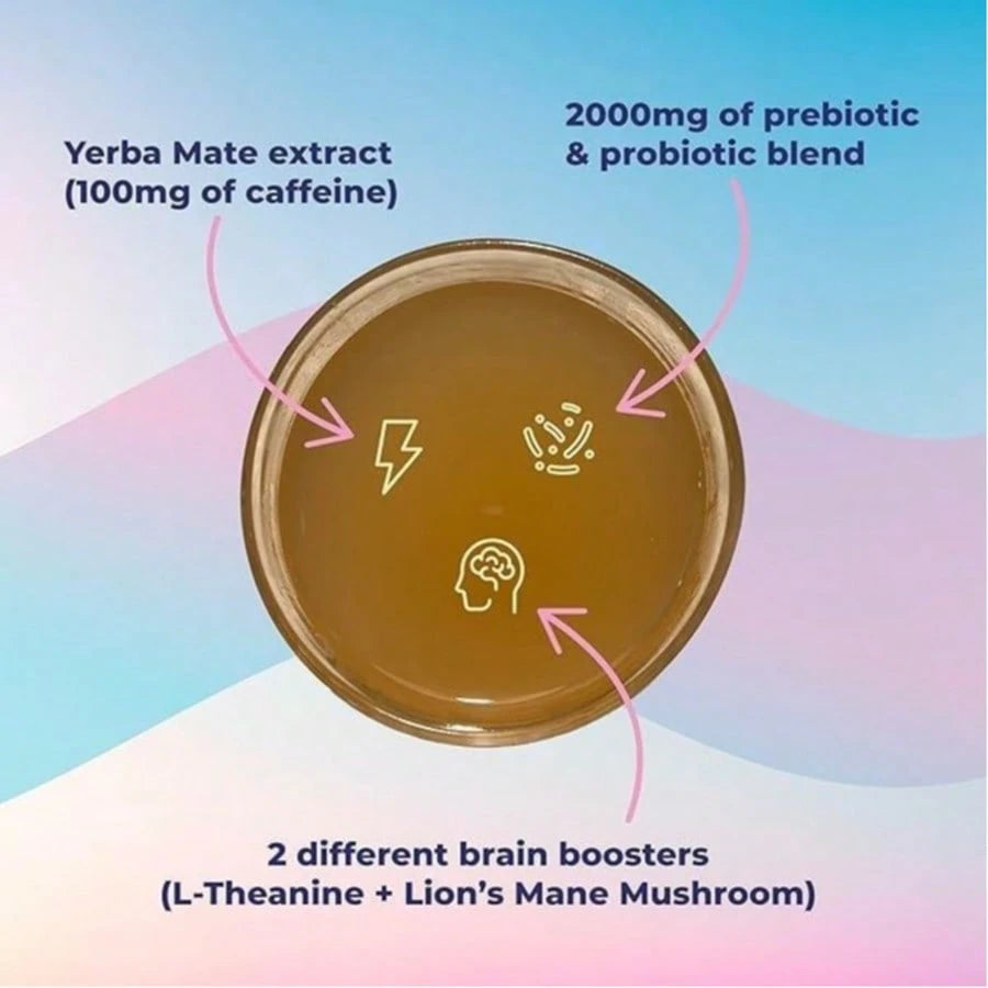 Yerba Mate Super Instant Powder Mixed DrinkYerba Mate Magic Instant Powder | Peach Mangoflavor |30 Servings