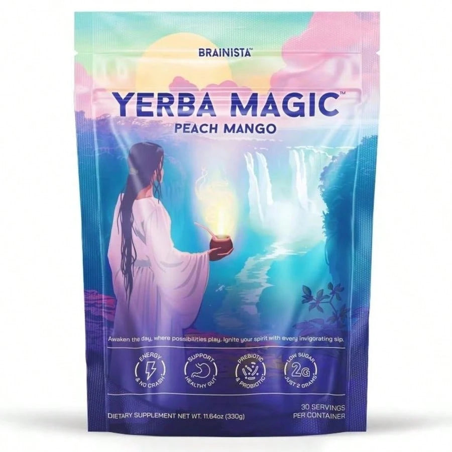 Yerba Mate Super Instant Powder Mixed DrinkYerba Mate Magic Instant Powder | Peach Mangoflavor |30 Servings