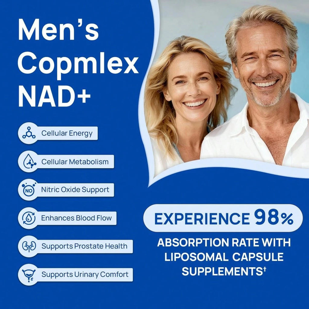 Selerb NAD+ Supplement For Men – With Liposomal-NAD+,CoQ10, L-Carnitine, L-Arginine, Maca & Ashwagandha – Energy, Circulation & Prostate Support – 60 Capsules TikTokShopBlackFriday