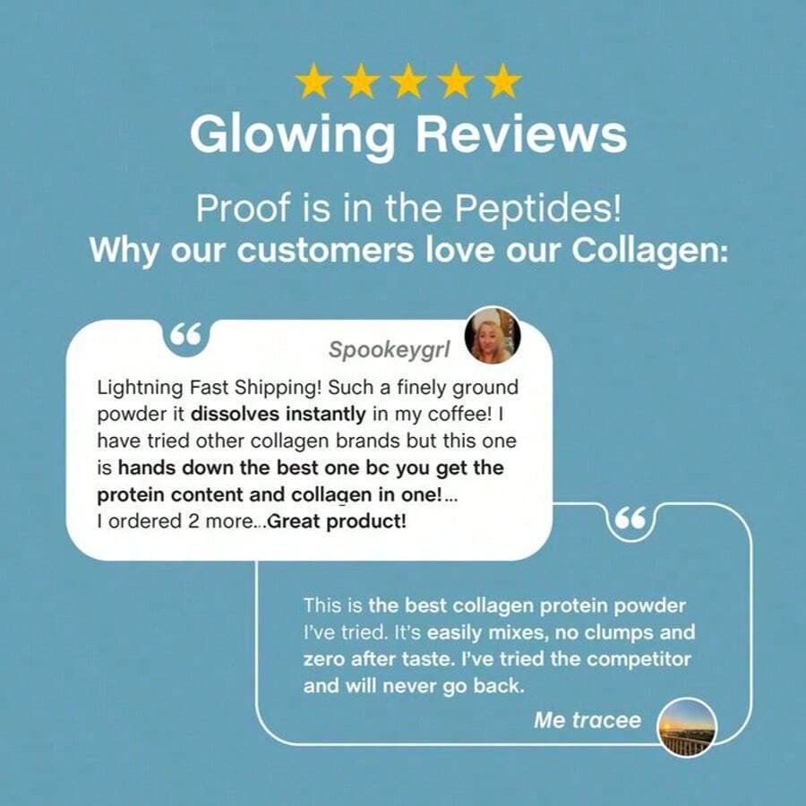 NeoCell Collagen Bio-Peptides | 20g Grass-Fed Collagen For Hair, Skin & Joints | Unflavored, 20oz