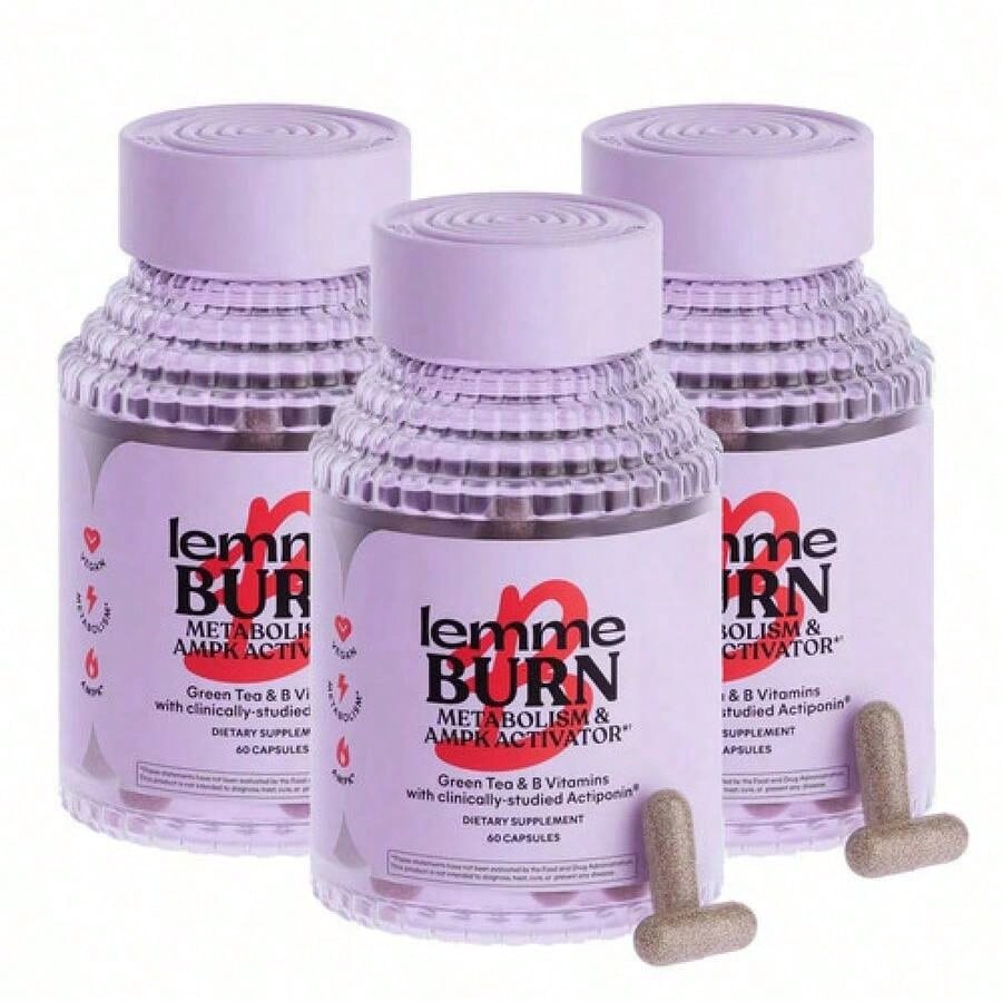 3Pack Lemme Burn - Metabolism Belly Fat Burning + AMPK Activating Supplement