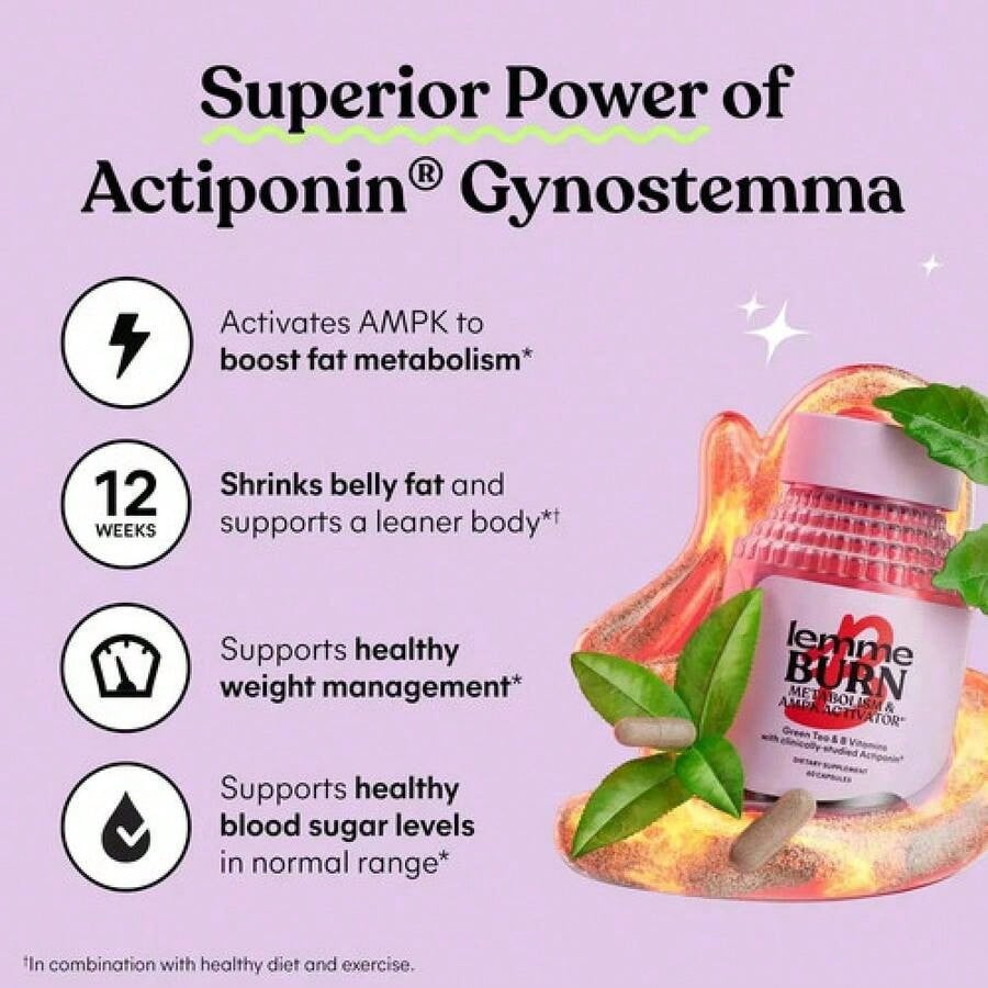 3Pack Lemme Burn - Metabolism Belly Fat Burning + AMPK Activating Supplement