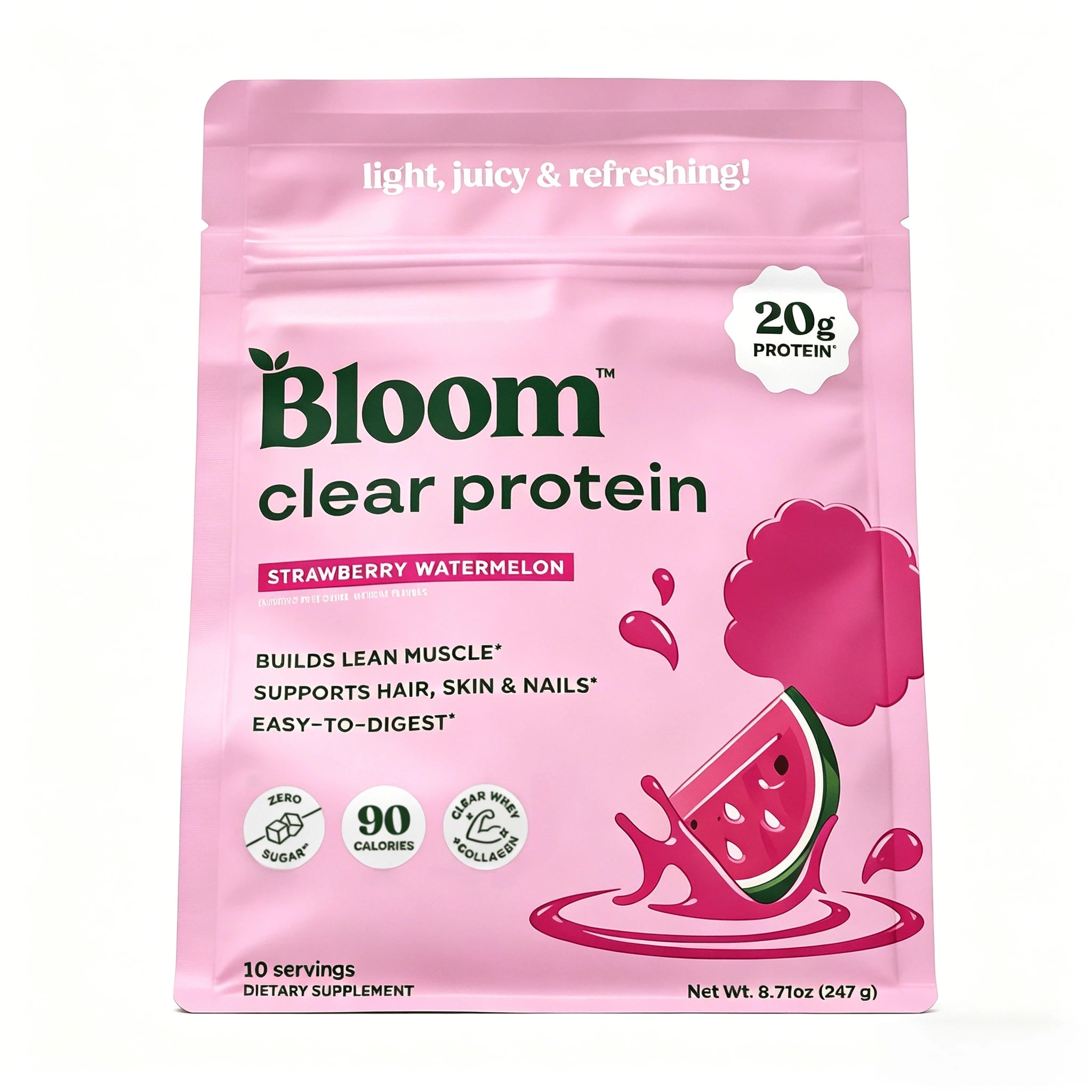 MOM'S DAY GIFT BUNDLE! Bloom Clear Protein 2-Pack | Hair, Skin & Nails Support, 20 Servings