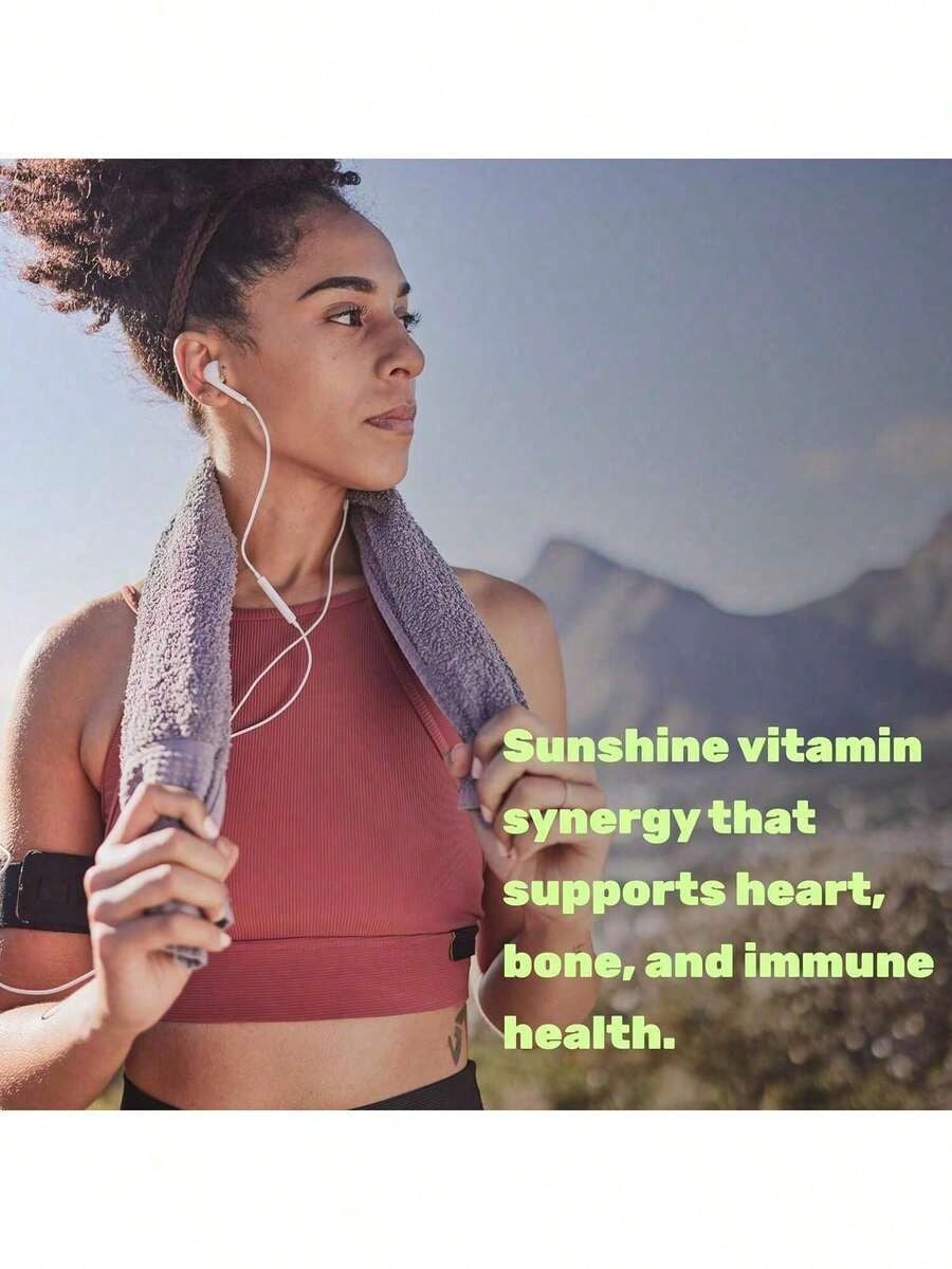 Vitamin D3 5000 I.U + K2 100mcg 2-Pack | Immune & Bone Support For Mom