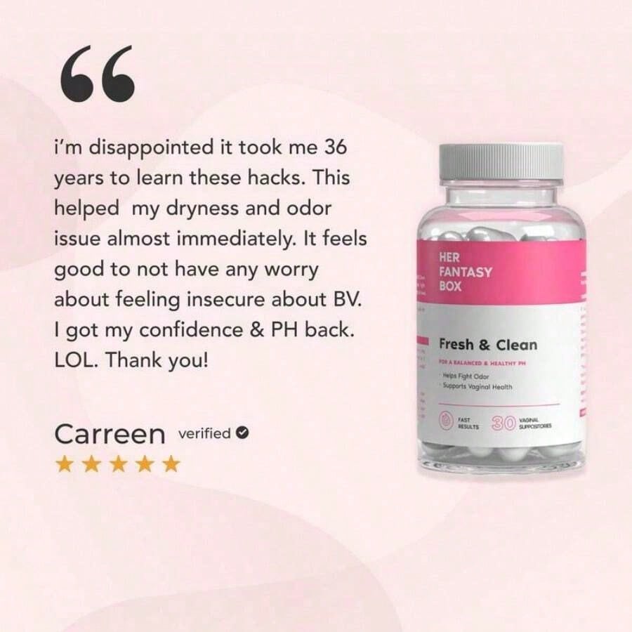 PH Balancing Boric Acid Suppositories (30 Count) – Relieve Discomfort & Revitalize Your Health