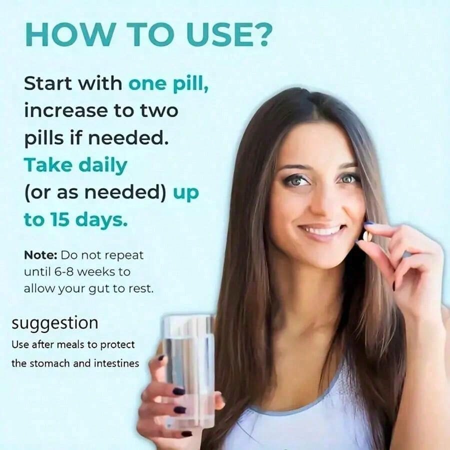 Weight Loss Products 15 Day Cleanse Gut And Colon Support | Caffeine Free | Advanced Formula With Cascara Sagrada, & Psyllium Husk | 1 Bottle Of 30 Capsules