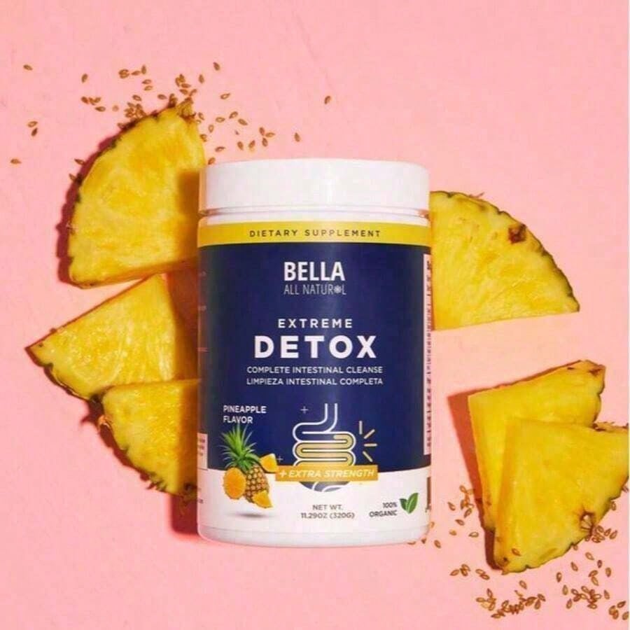Bella Pineapple Colon Cleanse – High Fiber Detox Powder For Digestive Health & Gut Support| 400g| 40 Servings