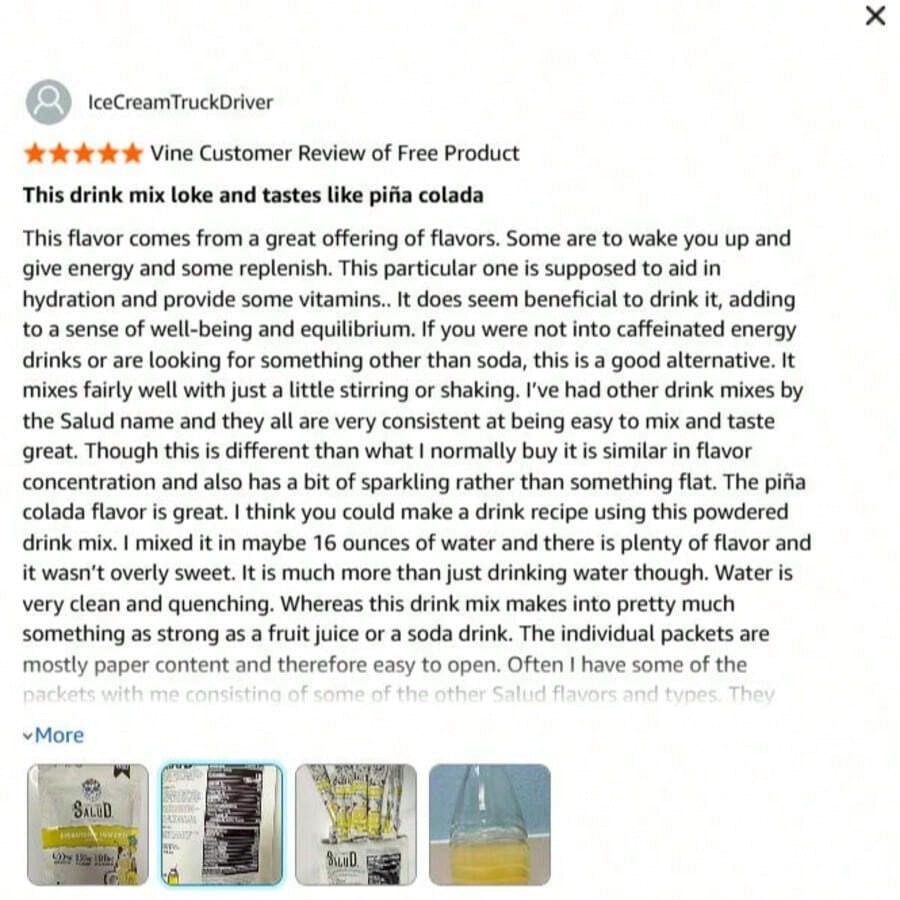 Salud 2-In-1 Hydration + Immunity Electrolyte Powder – Horchata Agua Fresca (15 Servings)