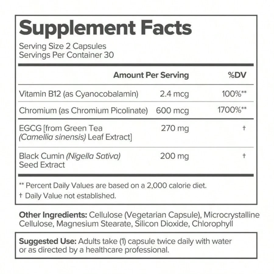 MOTO Metabolism Booster Capsules – 30-Day Supply For Fat Burning & Energy Support