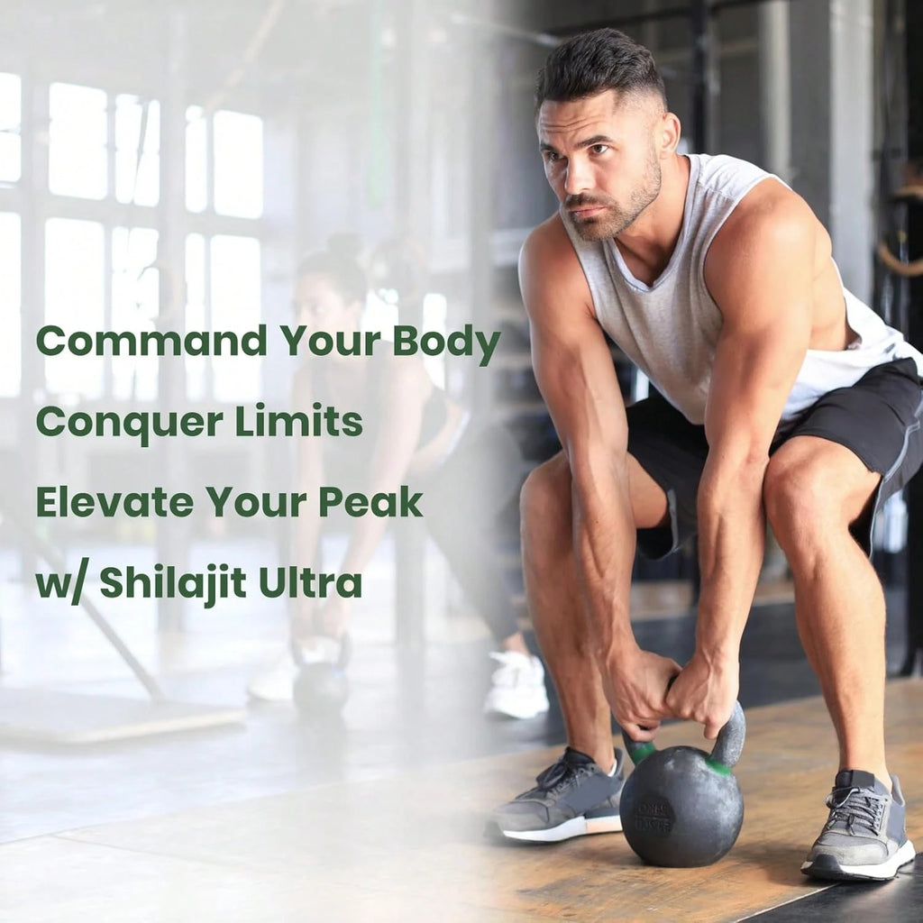 Shilajit For Men Women, Shilajit With Naturally Fulvic Acid & L-Arginine, Himalayan Shilajits For Extra Power, Stamina & Immune Support, Non-GMO, Made In USA, 60 Capsules, 1,300mg Per Serving