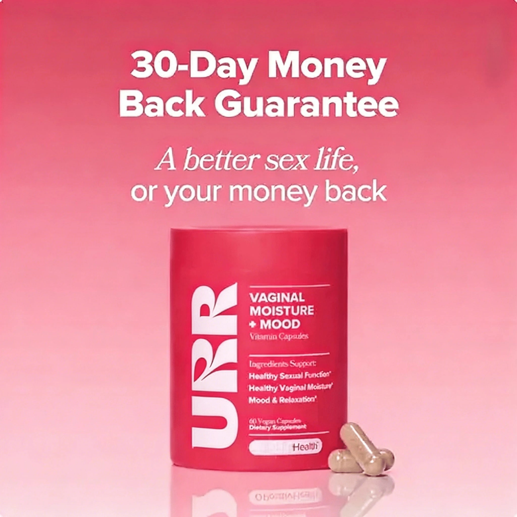 URR-Premium Women's Wellness Duo: Probiotic & Moisture-Mood Capsules With Ashwagandha & Ginkgo