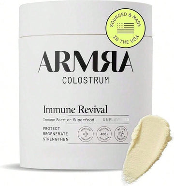 ARMRA Colostrum™ Powder| Unflavored| Gut Health & Bloating| Skin & Hair| Immunity| Keto, Gluten & Fat-Free| 120 Servings