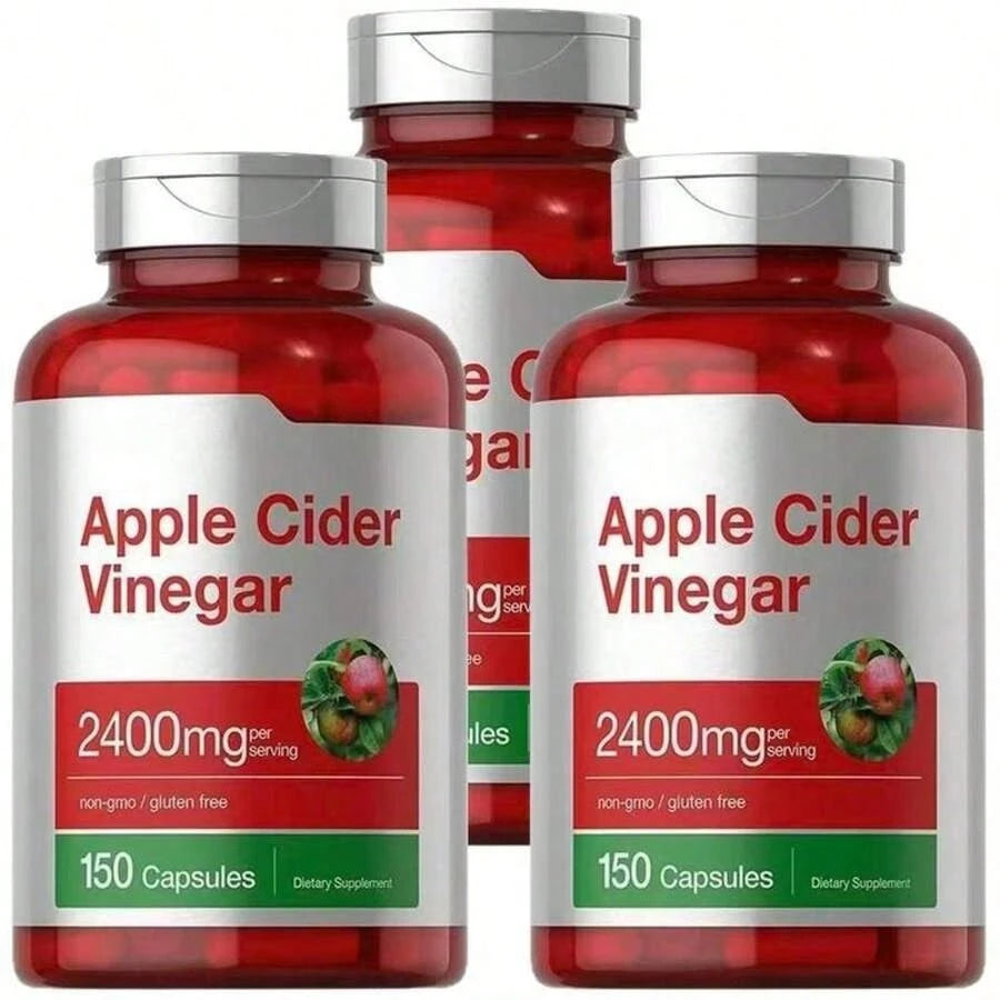 Apple Cider Vinegar 2400mg 150Caps Fitness Health Supplement
