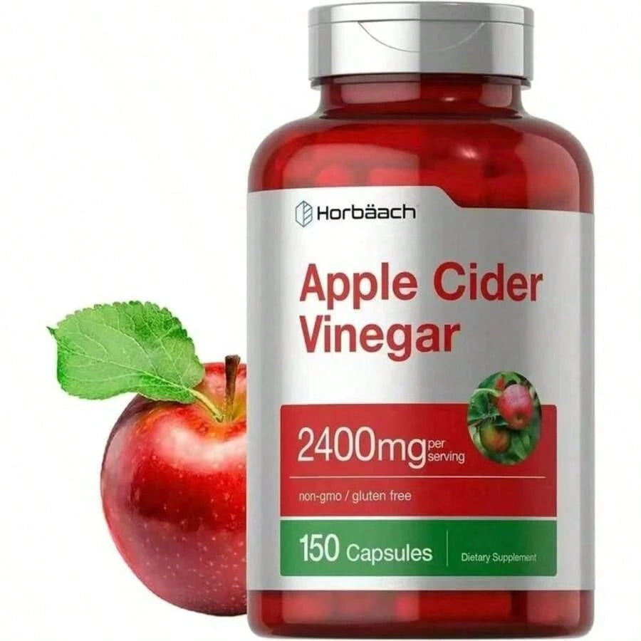 Apple Cider Vinegar 2400mg 150Caps Fitness Health Supplement