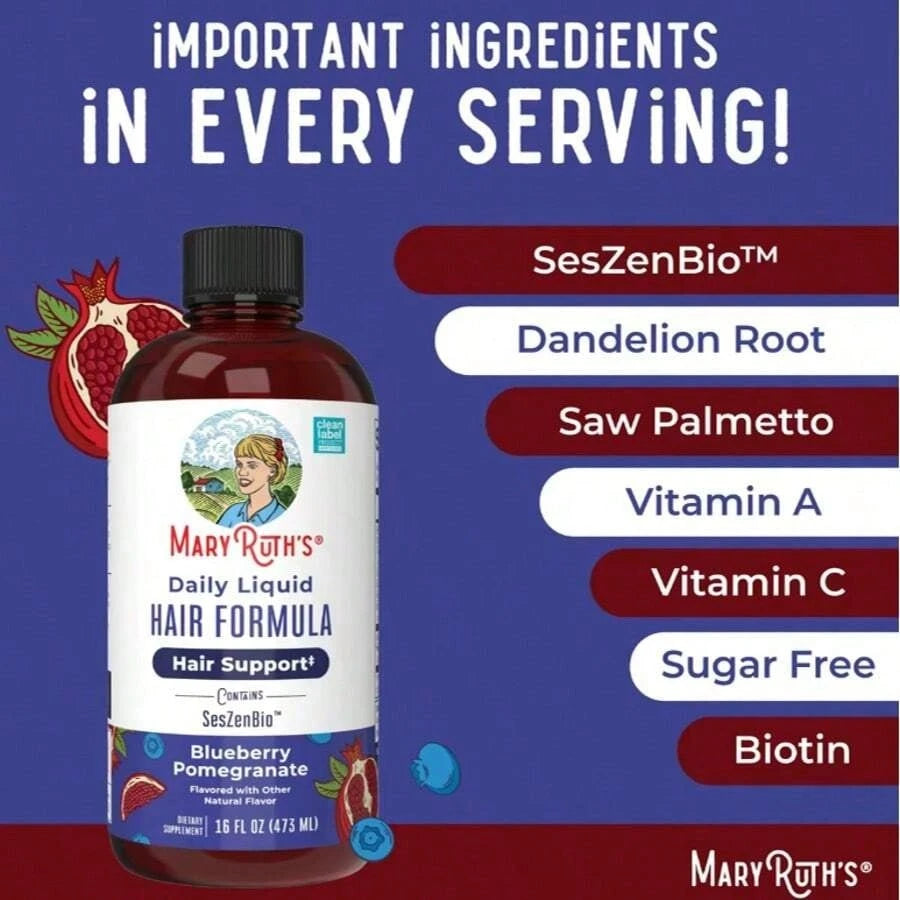 Care & Skin Renew GummiesBundle -Daily Liquid Hair Formula 16 Oz & SkinRestore + Renew Gummies 60 Ct