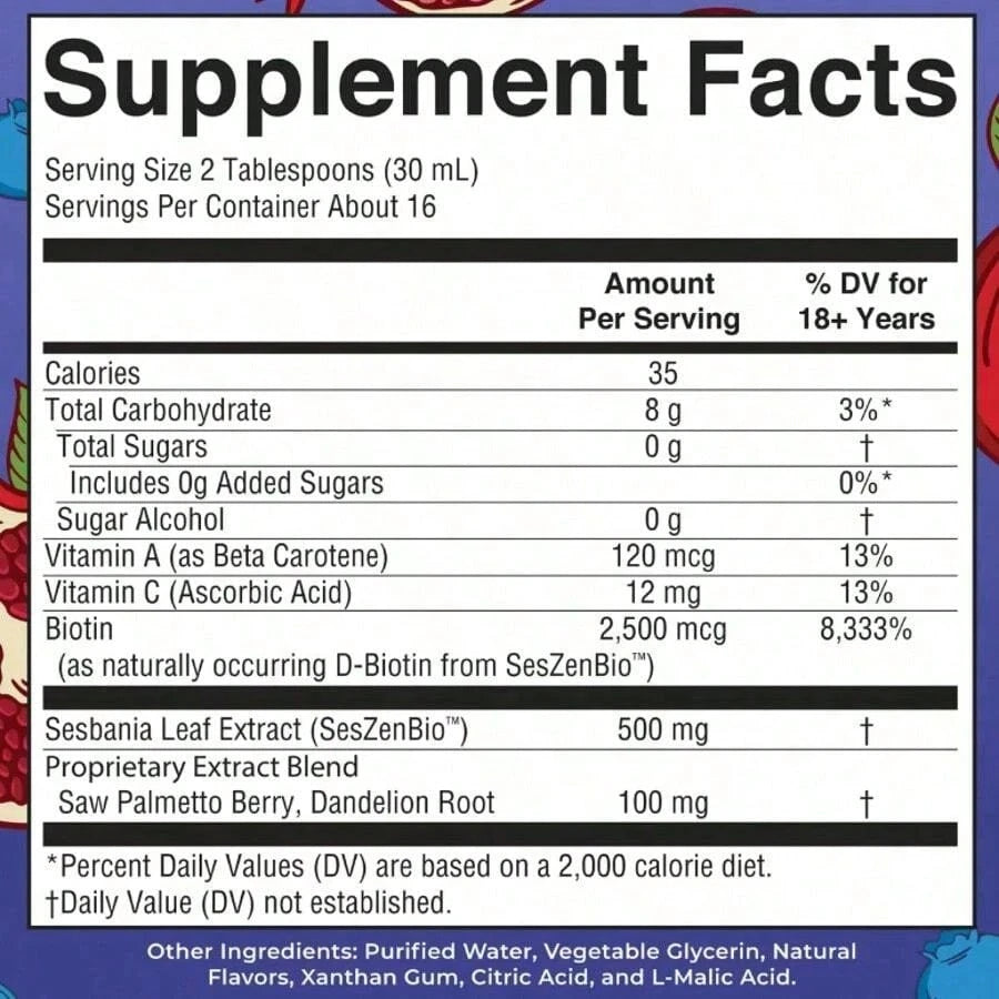 Care & Skin Renew GummiesBundle -Daily Liquid Hair Formula 16 Oz & SkinRestore + Renew Gummies 60 Ct