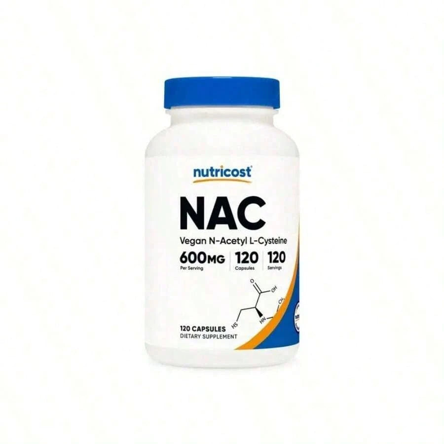 Acetyl L-Cysteine (NAC) 600mg, 180 Capsules - Non-GMO, Gluten Free[Free Shipping ]