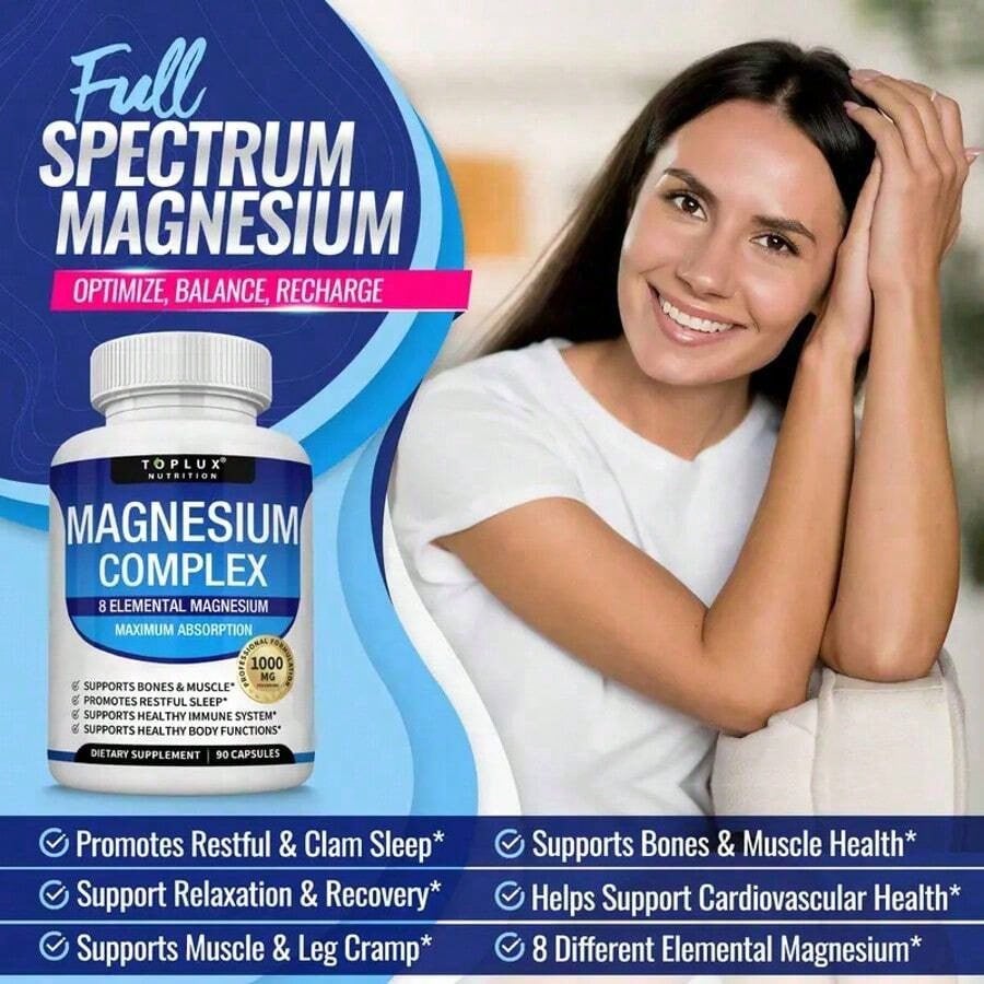Magnesium Complex 8 EssentialMagnesium Supplement Fitness Edible