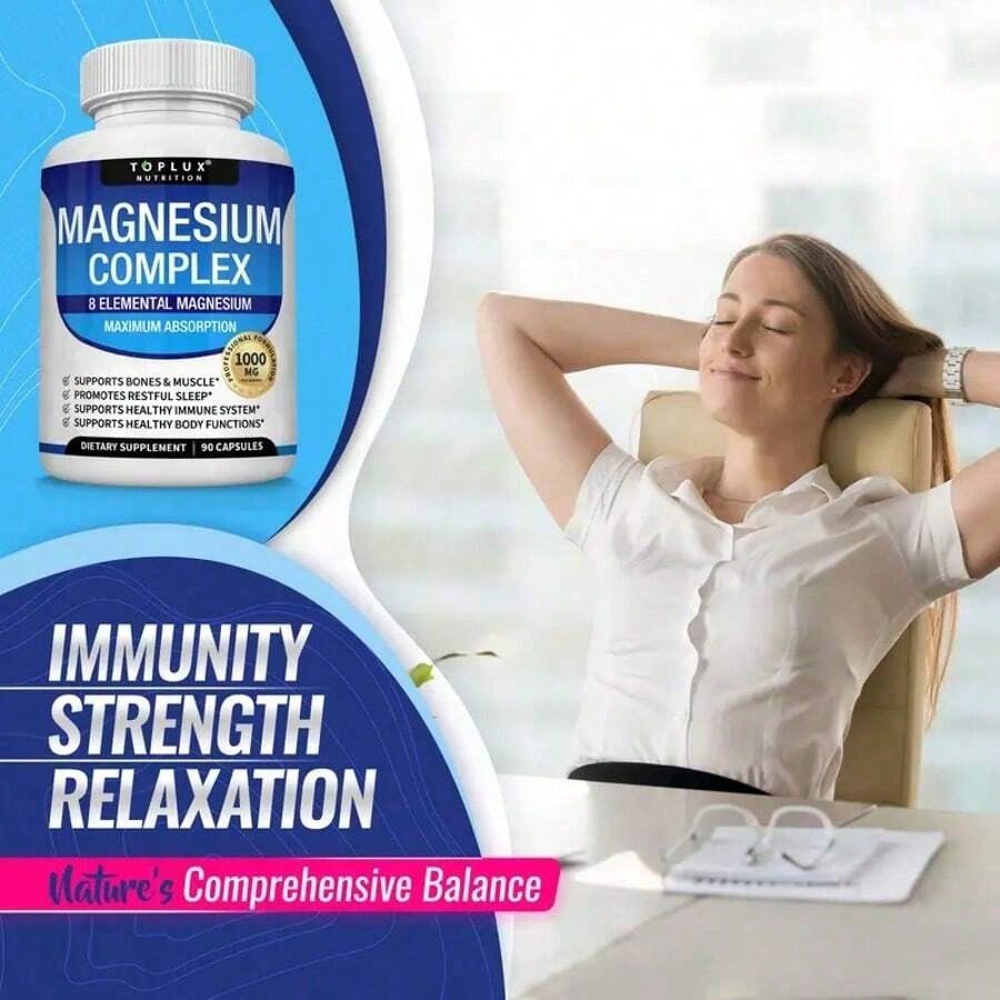 Magnesium Complex 8 EssentialMagnesium Supplement Fitness Edible