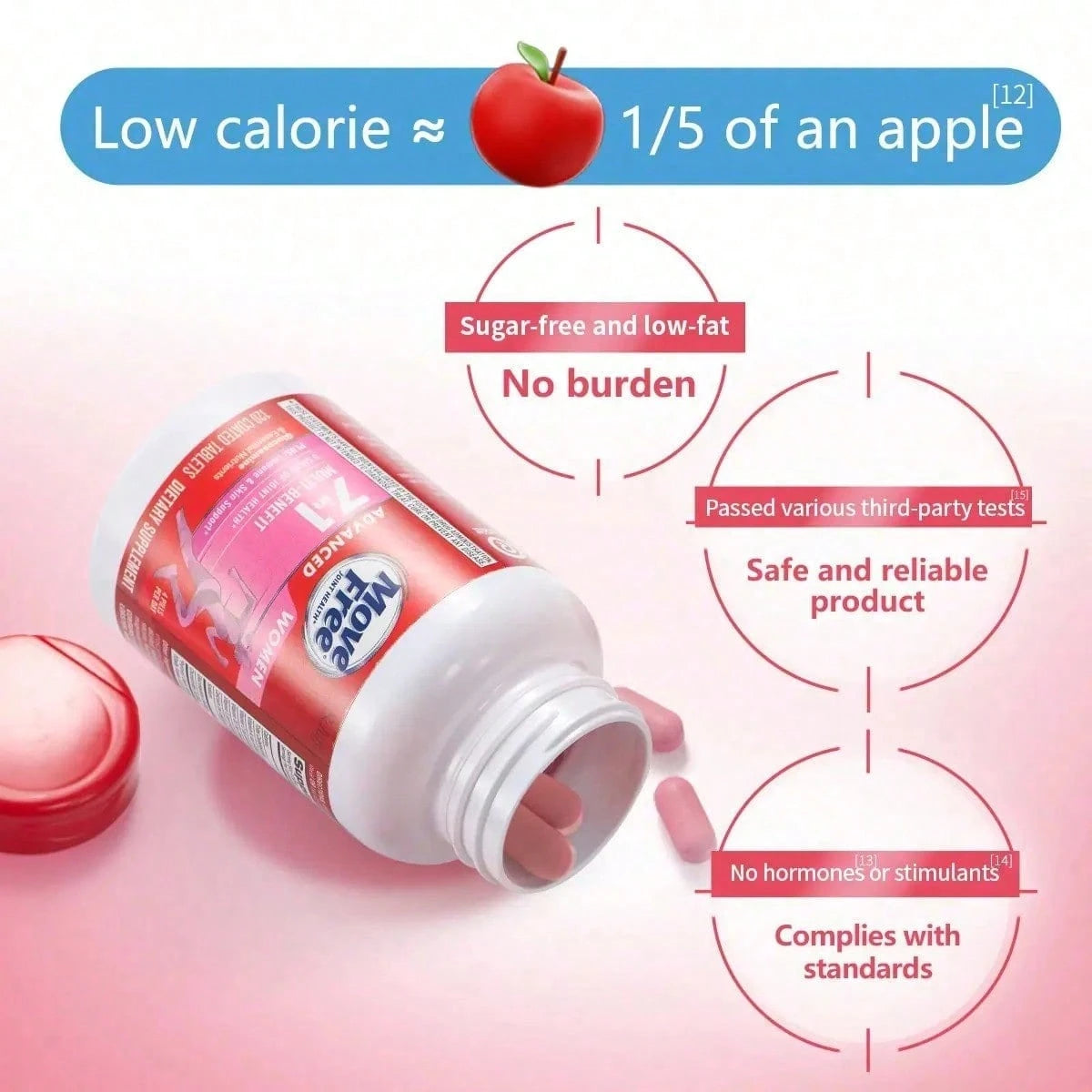 Move Free Advanced 7-In-1 Joint Health Combined Set - Glucosamine Joint Support For Men & Women - Fitness Supplement