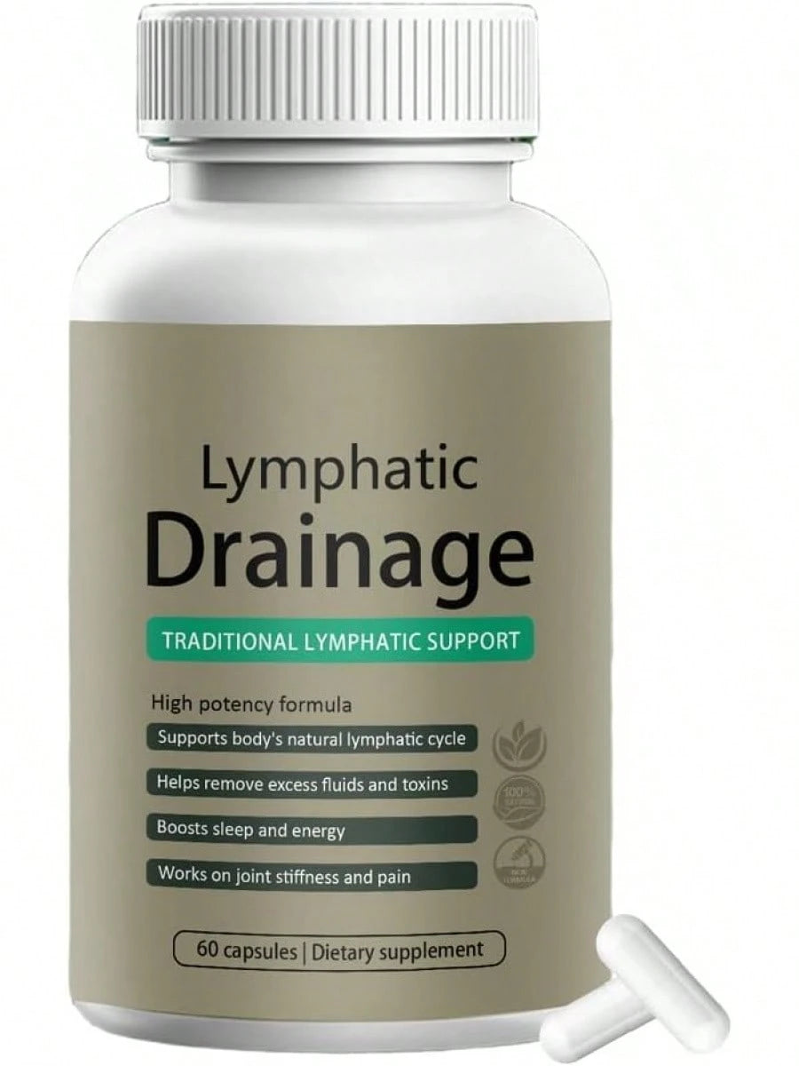 Sculptique Lymphatic Drainage Capsules – Maximum Potency Formula With Dandelion & Cleavers Extract, Supports Cellulite Reduction & Lymphatic Drainage, 60 Capsules(1pc)
