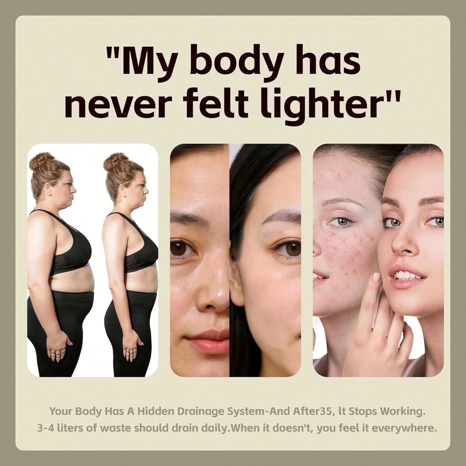 Sculptique Lymphatic Drainage Capsules – Maximum Potency Formula With Dandelion & Cleavers Extract, Supports Cellulite Reduction & Lymphatic Drainage, 60 Capsules(1pc)