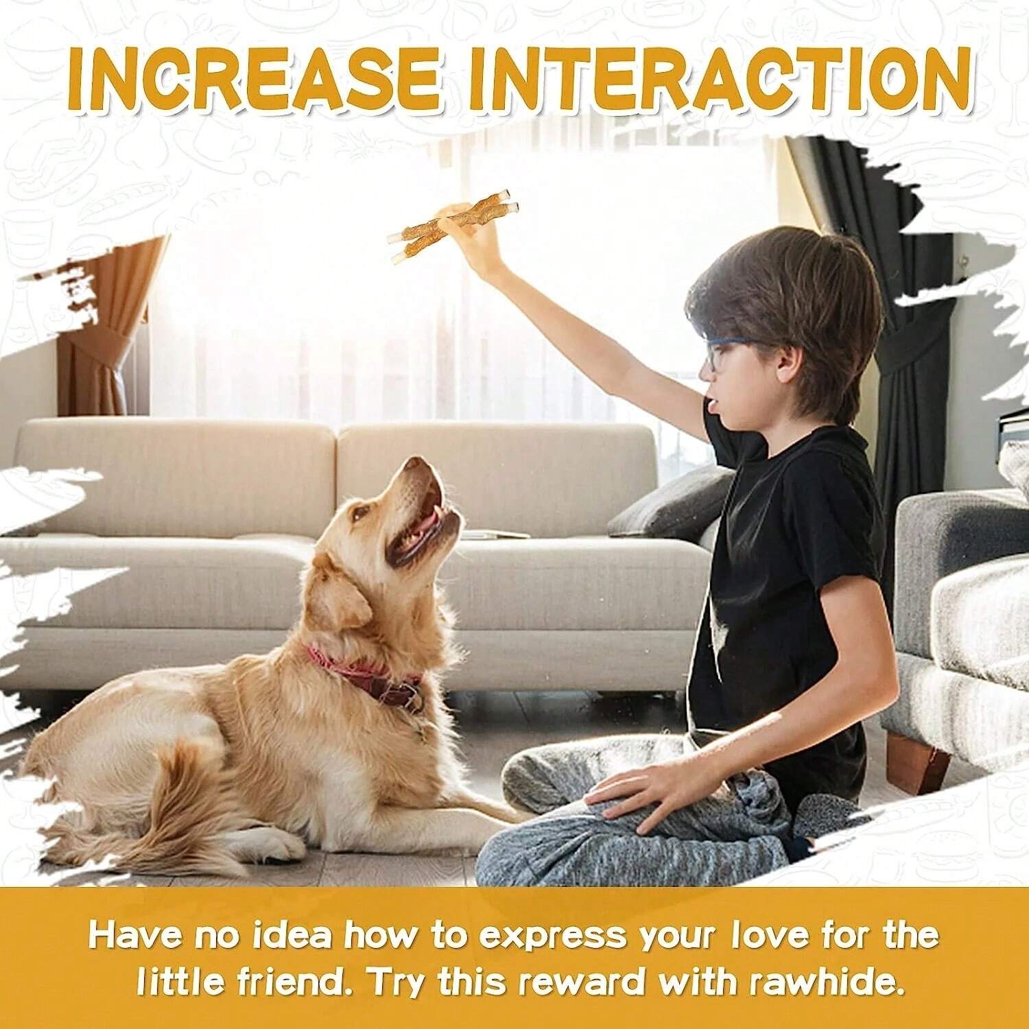 100% Grain-Free Chicken Wrapped Cowhide Teething Treats For Dogs - 18PCS Natural Dental Chews For Puppies And Adult Dogs - Perfect Training Reward & Oral Care Chew Sticks For Small, Medium, & Large Breeds -