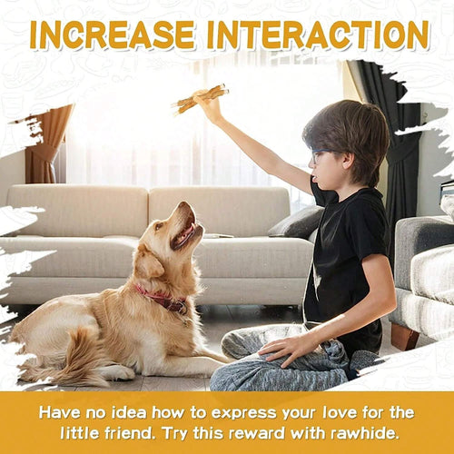 100% Grain-Free Chicken Wrapped Cowhide Teething Treats For Dogs - 18PCS Natural Dental Chews For Puppies And Adult Dogs - Perfect Training Reward & Oral Care Chew Sticks For Small, Medium, & Large Breeds -