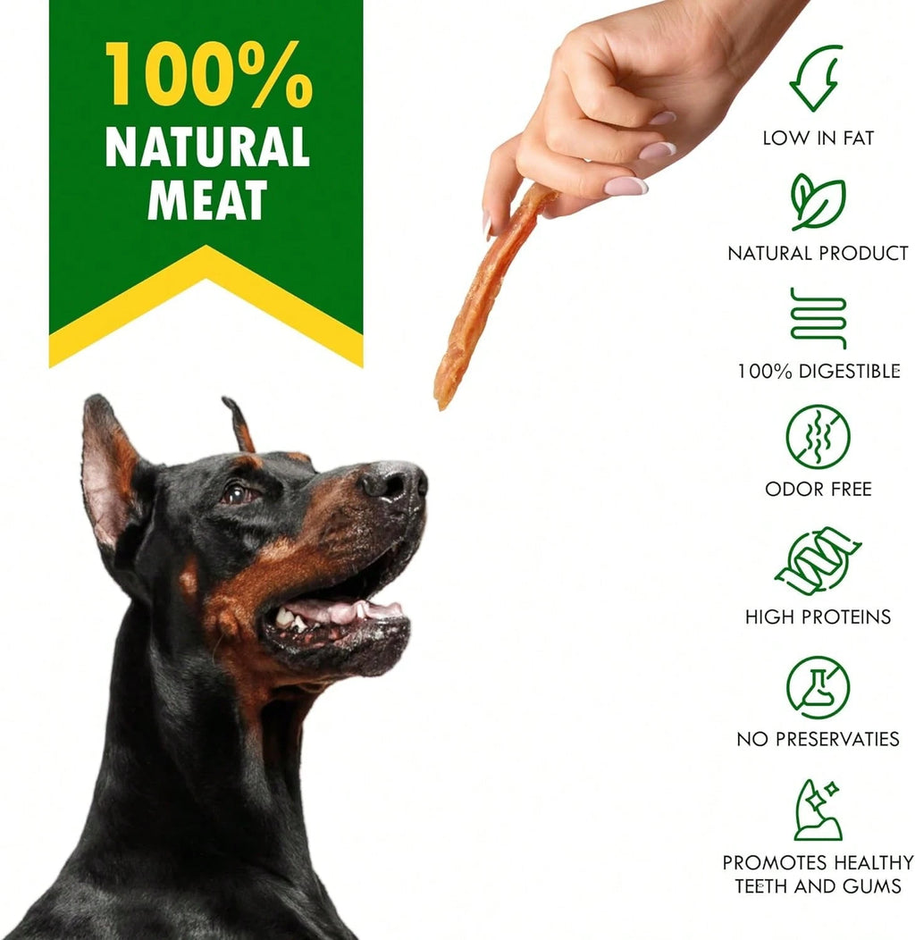 Beloved Pets Chicken Jerky Strips Dog Treats - Human Grade Meat Sticks - Natural Pet Dried Snacks Rawhide - Free - Long Lasting Chews For Large & Small Dogs - Best For Training & Healthy Teeth - Lab Tested In The USA