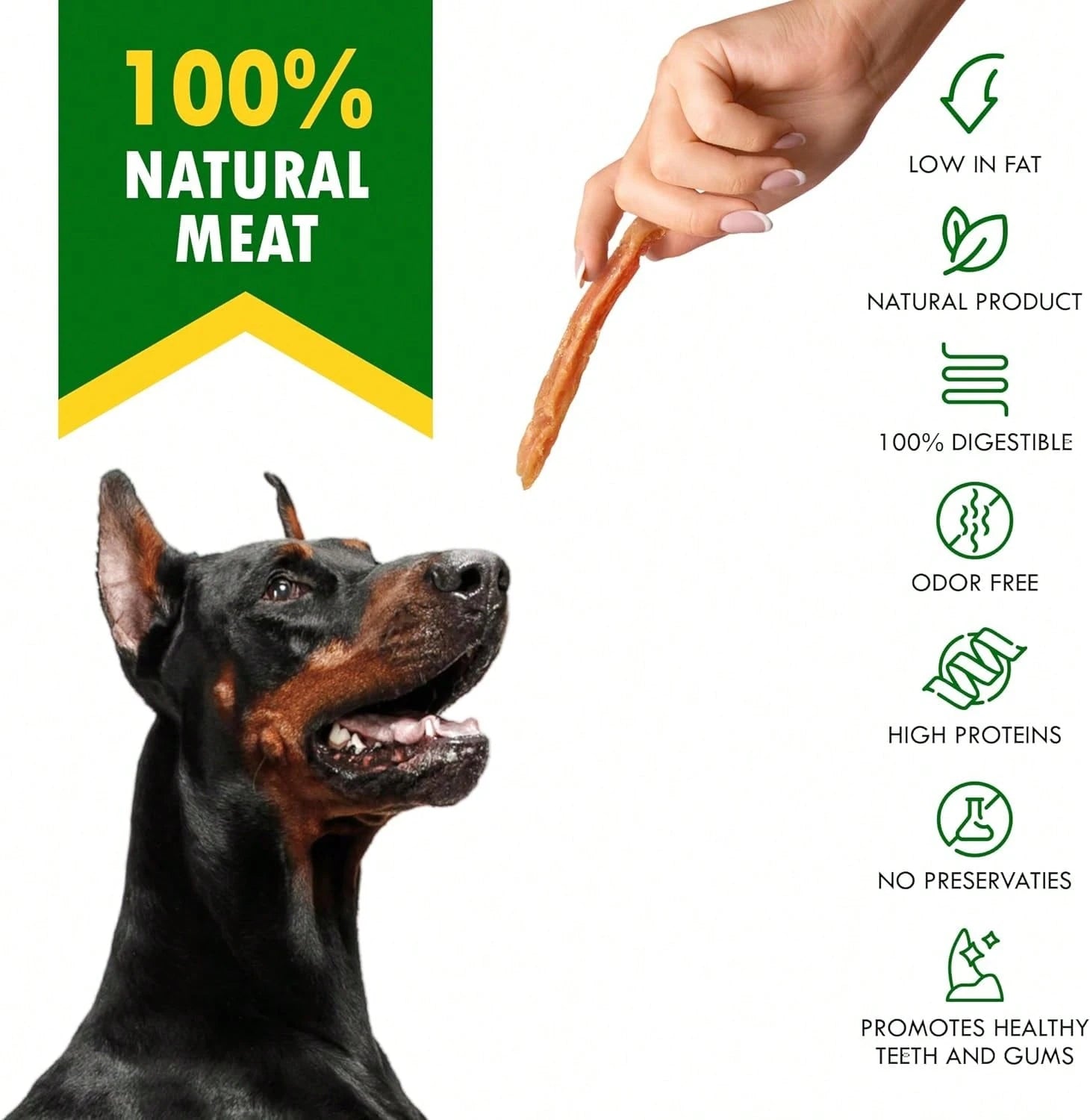 Beloved Pets Chicken Jerky Strips Dog Treats - Human Grade Meat Sticks - Natural Pet Dried Snacks Rawhide - Free - Long Lasting Chews For Large & Small Dogs - Best For Training & Healthy Teeth - Lab Tested In The USA