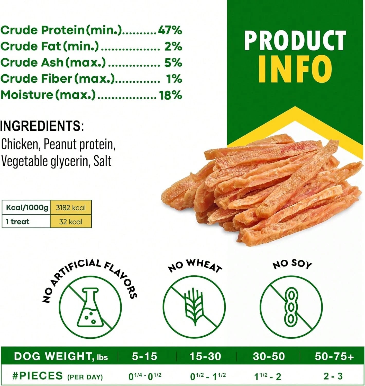 Beloved Pets Chicken Jerky Strips Dog Treats - Human Grade Meat Sticks - Natural Pet Dried Snacks Rawhide - Free - Long Lasting Chews For Large & Small Dogs - Best For Training & Healthy Teeth - Lab Tested In The USA