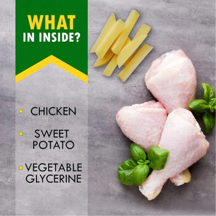 Beloved Pets Dog Sweet Potato Wrapped With Chicken & Pet Natural Chew Treats - Grain Free Meat & Human Grade Dried Snacks In Bulk - Best Twists For Training Small & Large Dogs (Sweet Potato) - Lab Tested In The USA