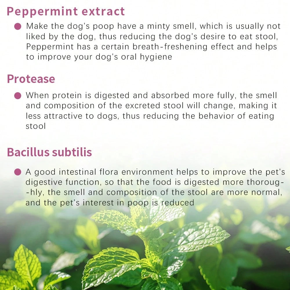 No Poo Chews For Dogs - 120 Ct Chicken Flavor - Coprophagia & Stool Eating Deterrent With Probiotics, Digestive Enzymes & Breath Aid - Stop Dog Poop Eating - Gut Health (Chicken)