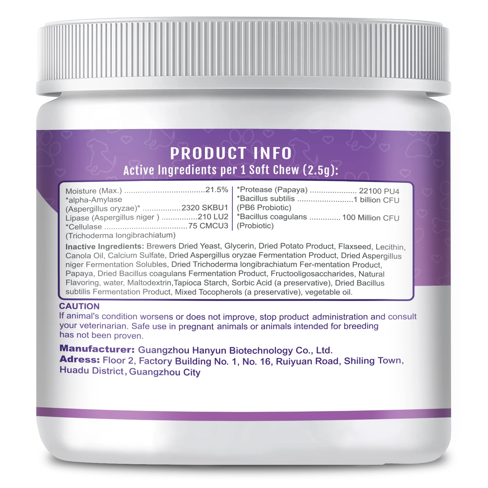 Probiotics For Dogs Chews, Duck Flavor - Supports Gut Health, Digestive Balance & Seasonal Allergy Relief & Itchy Skin Relief - Prebiotic & Probiotic Soft Chews(120 Count) (Duck)