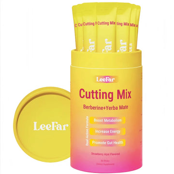 LeeFar Cutting Drink Mix –| Strawberry Açaí Flavor – 30 Servings, For Women,  Dietary Supplement